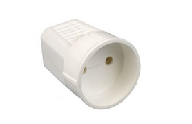 Contra stekker Zonder Randaarde Wit