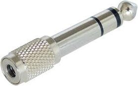 6.3mm Stereo Male Naar 3.5mm Stereo Female Metaal