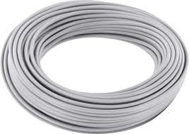 Grijs Draad 1 x 0.14 mm² soepel 10meter