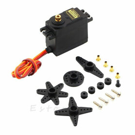 Servo met metalen tandwielen oneindig draaiend  Servo met metalen tandwielen oneindig draaiend