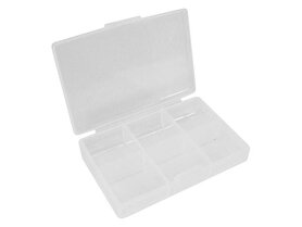 PLASTIC OPBERGDOOS (62 x 86 x 19 mm) - 6 OPBERGVAKKEN PLASTIC OPBERGDOOS (62 x 86 x 19 mm) - 6 OPBERGVAKKEN