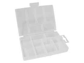 PLASTIC OPBERGDOOS (85 x 135 x 25 mm) - 6 OPBERGVAKKEN PLASTIC OPBERGDOOS (85 x 135 x 25 mm) - 6 OPBERGVAKKEN