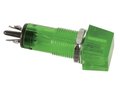 SQUARE 11.5x11.5mm PANEL CONTROL LAMP 220V GREEN